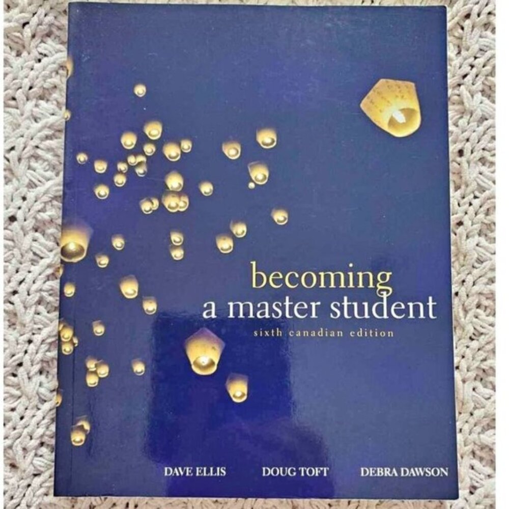 Becoming a Master Student Canadian Edition Nelson Education - 6th Edition Book